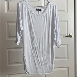 White 3/4 sleeve blouse